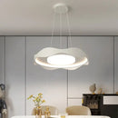 Modern black & white led chandelier lights for kitchen dining room