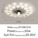 Modern gold starburst led chandelier lights for living room