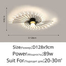 Modern gold starburst led chandelier lights for living room