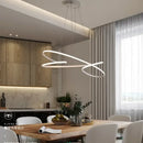 Modern black & white decorbites led chandelier dining room light
