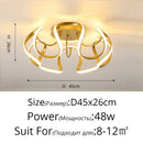 Modern gold decorbites led chandelier for living room