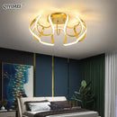 Modern gold decorbites led chandelier for living room