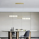 Modern gold led chandelier necklace lighting for dining room