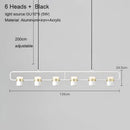 Modern black & copper led chandelier dining room pendant light