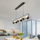 Modern black & copper led chandelier dining room pendant light