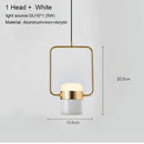Modern black & copper led chandelier dining room pendant light