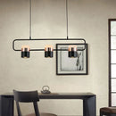 Modern black & copper led chandelier dining room pendant light
