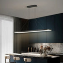 Modern gold rectangular led chandelier pendant light for dining room