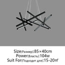Modern black & gold decorbites led chandelier living room pendant light