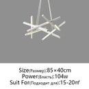 Modern black & gold decorbites led chandelier living room pendant light