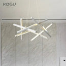 Modern black & gold decorbites led chandelier living room pendant light