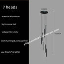 DecorBites™ LED Chandelier Stairs Pendant Ceiling Lamp for Hotel Lobby Decor
