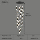 DecorBites™ LED Chandelier Stairway Lamp Dining Table Kitchen Lighting Acrylic Chandelier