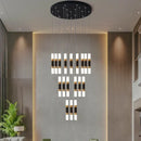 DecorBites™ LED Chandelier Stairway Lamp Dining Table Kitchen Lighting Acrylic Chandelier
