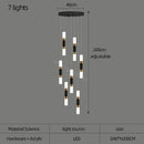 DecorBites™ LED Chandelier Stairway Lamp Dining Table Kitchen Lighting Acrylic Chandelier