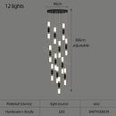 DecorBites™ LED Chandelier Stairway Lamp Dining Table Kitchen Lighting Acrylic Chandelier