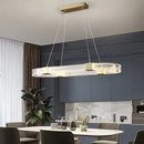 Modern gold circular led chandelier for living room dining room