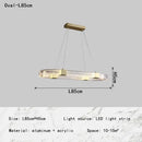 Modern gold circular led chandelier for living room dining room
