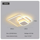 DecorBites™ LED Chandelier with Remote for Living Room, Bedroom - Modern White Ceiling Lamp