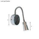 DecorBites™ LED Corridor Reading Wall Light with Mini Metal Shade - Warm/White Lighting Sconce Lamp in Chrome