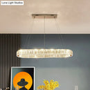 Gold Crystal Stainless Steel Dimmable Pendant