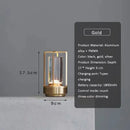 DecorBites™ LED crystal table lamp Plastic Rechargeable touch night lamp Bedroom Bedside table lamp Restaurant decorative lamp