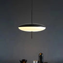 Modern minimalist black led flying saucer pendant lights dining room