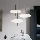 Modern minimalist black led flying saucer pendant lights dining room