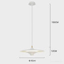 Modern black led flying saucer pendant light for dining room