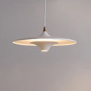 Modern black led flying saucer pendant light for dining room