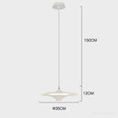 Modern black led flying saucer pendant light for dining room