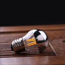Dimmable silver bowl led g45 globe living room bulb 2700k & 6000k