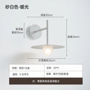 Minimalist matte gray & black led g9 wall lamp bedroom sconce