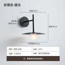 Minimalist matte gray & black led g9 wall lamp bedroom sconce