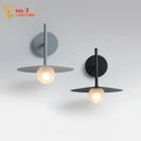 Minimalist matte gray & black led g9 wall lamp bedroom sconce