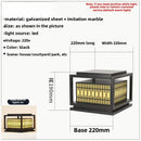 DecorBites™ LED Garden Light: Modern Galvanized Street Lamp for Outdoor Landscapes