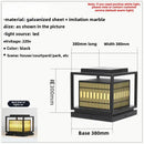 DecorBites™ LED Garden Light: Modern Galvanized Street Lamp for Outdoor Landscapes