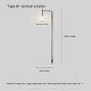 Minimalist black decorbites led glass wall lamp living room sconce