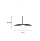 Minimalist black decorbites led glass wall lamp living room sconce