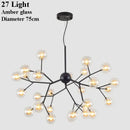 DecorBites™ LED Glass Ball Branch Chandelier | Modern Firefly Art Decor Lighting
