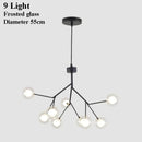 DecorBites™ LED Glass Ball Branch Chandelier | Modern Firefly Art Decor Lighting