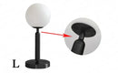 Modern black led glass ball table lamp bedroom light