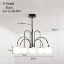 DecorBites™ LED Glass Ball Ceiling Chandelier for Home Decor Lighting