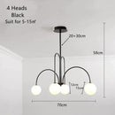 DecorBites™ LED Glass Ball Ceiling Chandelier for Home Decor Lighting