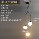 Modern brass led glass ball chandelier dining room pendant light