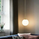 Modern gold led glass ball chandelier dining room pendant light