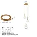 DecorBites™ LED Glass Ball Chandelier: Stylish Lighting for Home, Hotel, and Indoor Spaces