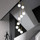 DecorBites™ LED Glass Ball Chandelier: Stylish Lighting for Home, Hotel, and Indoor Spaces