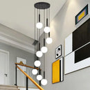 DecorBites™ LED Glass Ball Chandelier: Stylish Lighting for Home, Hotel, and Indoor Spaces