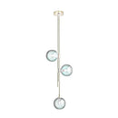 DecorBites™ LED Glass Ball Pendant Light Brass Luminaire for Home Decor